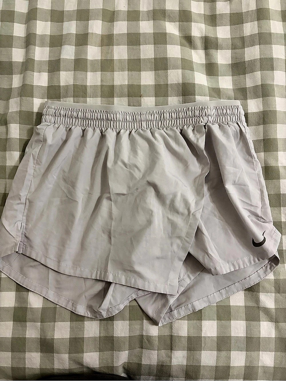 Nike Tempo Mid-Rise Brief-Lined Running Shorts Medium Gray